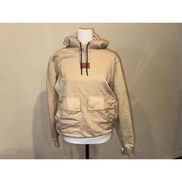 Nike Women's Sports Beige Utility Fleece Hoodie - Picture 2 of 8
